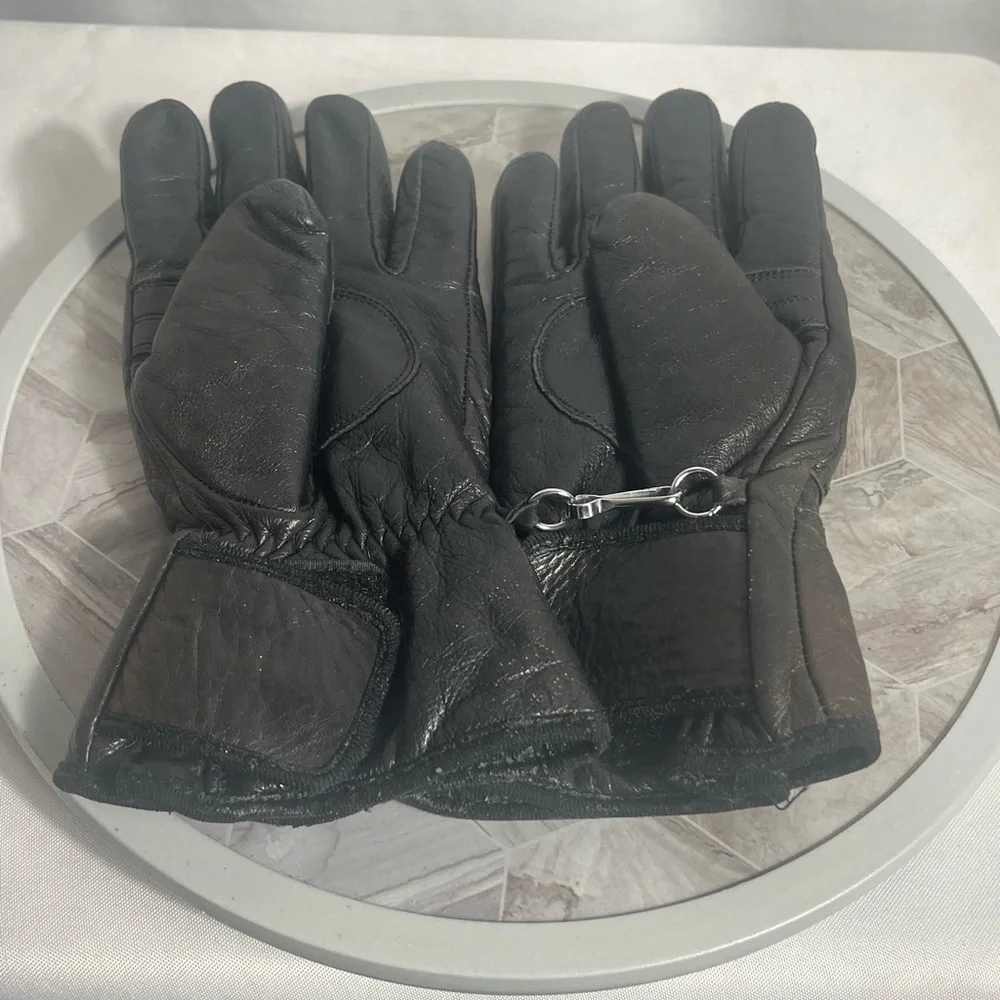 Harley-Davidson Women’s Brown Leather Riding Gloves Genuine Leather Size S